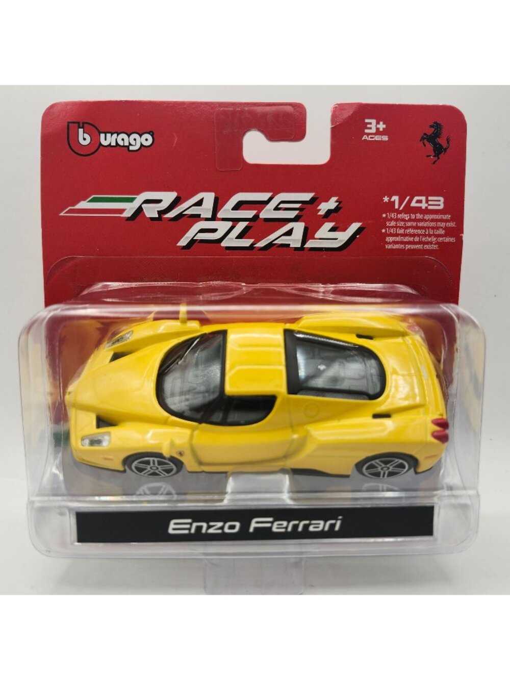 Bburago Ferrari Enzo Yellow Race Play 1/43 Diecast Official